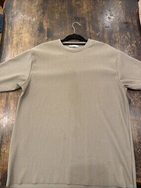 Zara Men's Brown Short Sleeve Shirt Size Medium